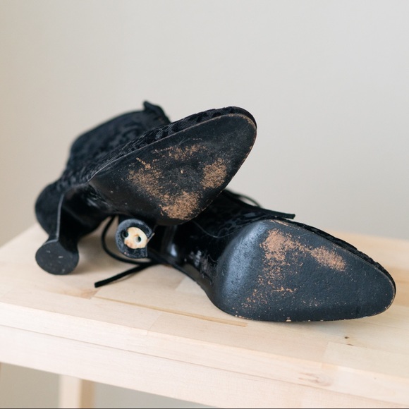 Yves Saint Laurent Burnout Velvet Paisley Booties - Picture 4 of 7